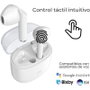ZTE Buds 2 Auriculares Inalámbricos Bluetooth 5.3 con Estuche de Carga - 25 Horas de Autonomía, Resistencia al Agua IPX4, Control Táctil, Blancos - EB64G-W